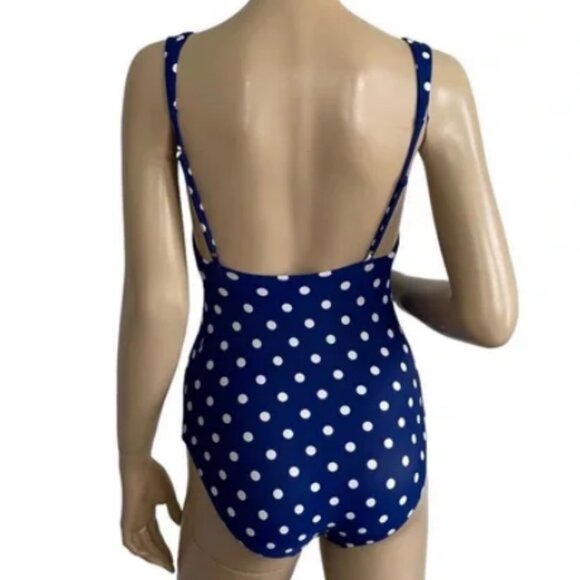 J. Crew Women's Polka Dot One-piece Bathing Suit - Picture 2 of 5
